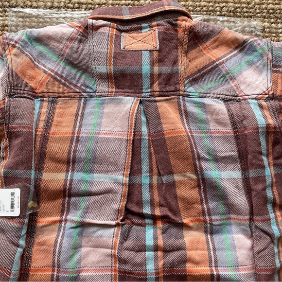 NEW Free People We The Free Vintage Crush Plaid Shirt - Picture 14 of 16